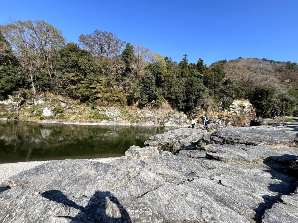 長瀞岩畳にて撮影