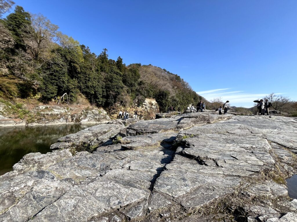 長瀞岩畳を撮影