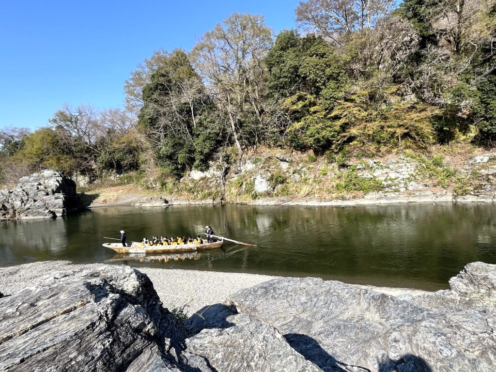 長瀞ライン下りを撮影
