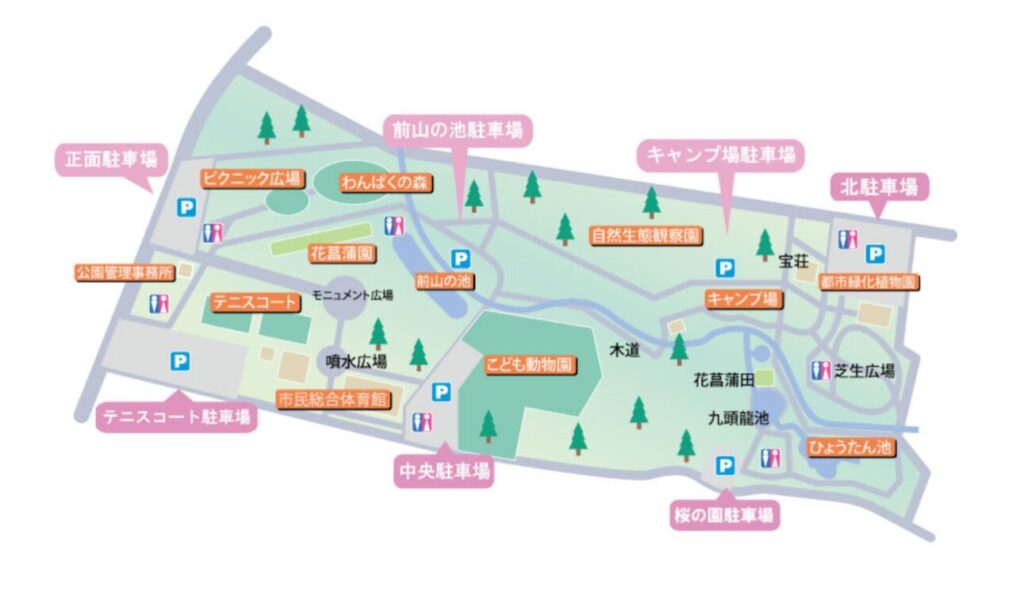 智光山駐車場マップ