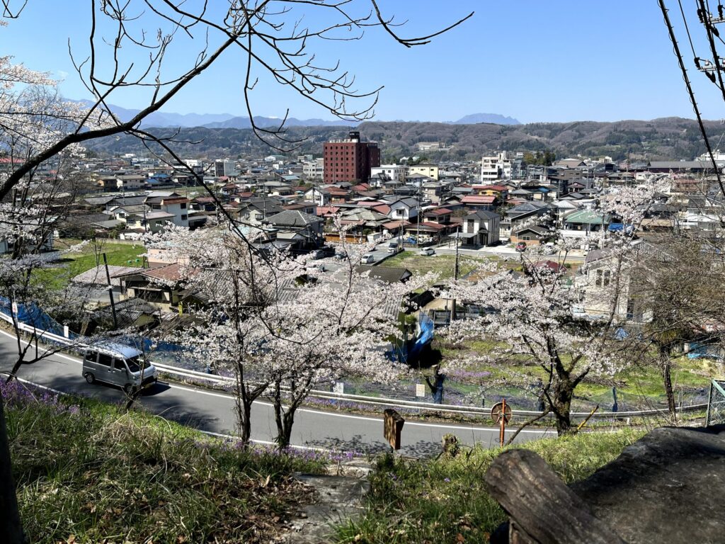 羊山公園から御花畑駅への徒歩ルート