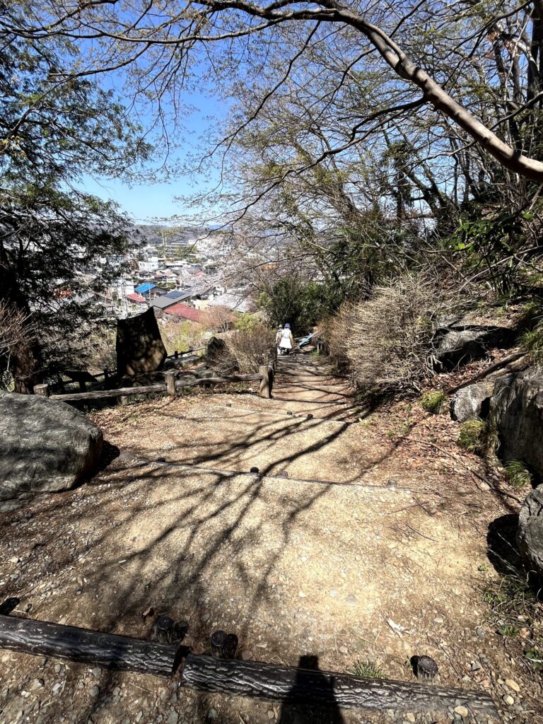 羊山公園から御花畑駅への徒歩ルート